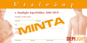 szőrtelenítás utalvány